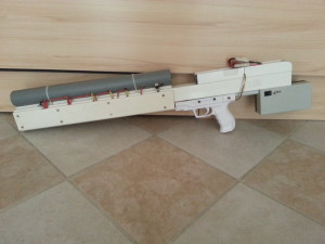 570J 7-stage coilgun rifle 400V