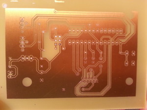 etched PCB for chrono