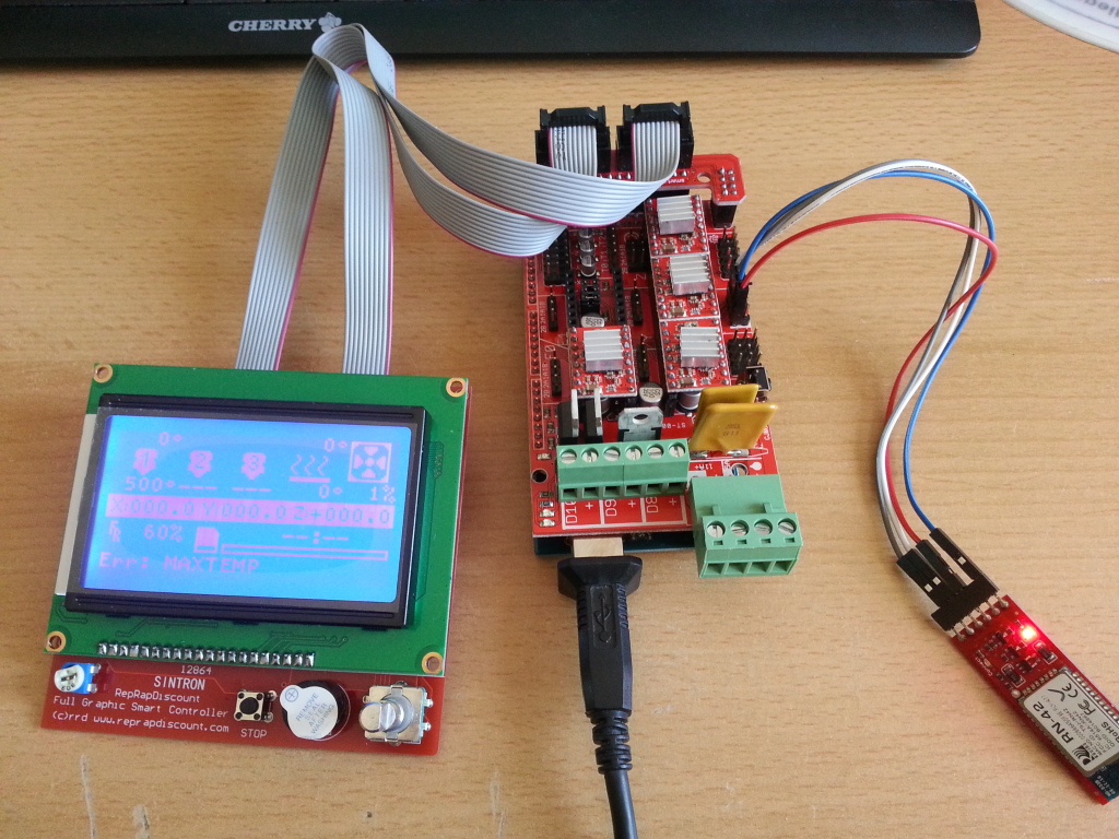 RAMPS 1.4 on the Velleman K8200 thinkering