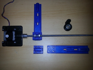 printed z axis arm extension and nut box